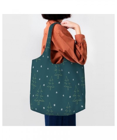 Merry Christmas Single Shoulder Commuter Canvas Tote Bags For Women And Men Merry Christmas114 $12.53 Totes