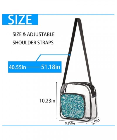 OKCELL-Crossbody Fashion Shoulder Bag Stadium Approved-Clear Crossbody Bag Cute for Sports,Concert,Prom With Adjustable Strap...