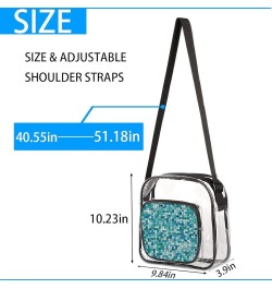 OKCELL-Crossbody Fashion Shoulder Bag Stadium Approved-Clear Crossbody Bag Cute for Sports,Concert,Prom With Adjustable Strap...