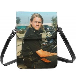 Charlie Hunnam Small Cell Phone Purse Fashion Mini Crossbody Bags With Strap Adjustable Handba For Women Black $16.28 Crossbo...