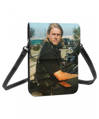 Charlie Hunnam Small Cell Phone Purse Fashion Mini Crossbody Bags With Strap Adjustable Handba For Women Black $16.28 Crossbo...