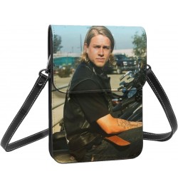 Charlie Hunnam Small Cell Phone Purse Fashion Mini Crossbody Bags With Strap Adjustable Handba For Women Black $16.28 Crossbo...