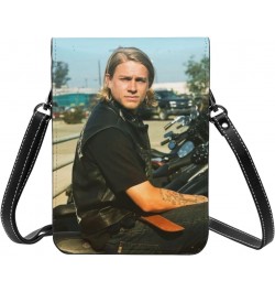 Charlie Hunnam Small Cell Phone Purse Fashion Mini Crossbody Bags With Strap Adjustable Handba For Women Black $16.28 Crossbo...