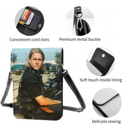 Charlie Hunnam Small Cell Phone Purse Fashion Mini Crossbody Bags With Strap Adjustable Handba For Women Black $16.28 Crossbo...