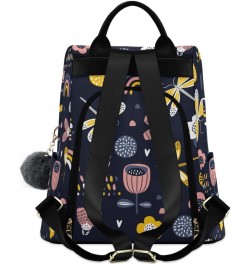 Backpack Purse for Women Fashion Travel Anti-theft Dragonfly Flower Rainbow Daypack Casual Shoulder Bag Medium Size $25.22 Ba...