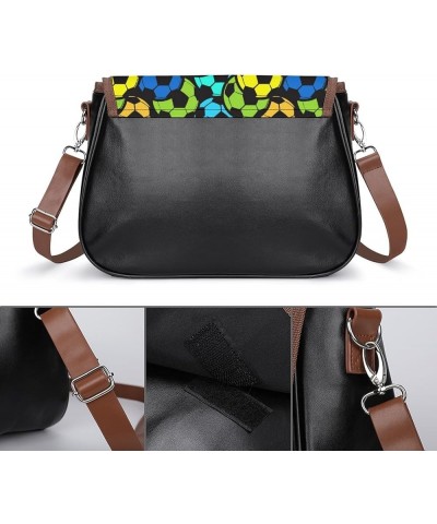 Women's Leather Crossbody Bags Casual Waterproof Shoulder Handbag Color674 $18.85 Satchels