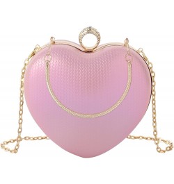 Mily Heart Shape Clutch Bag Messenger Shoulder Handbag Tote Evening Bag Purse 7650+pink $16.23 Evening Bags