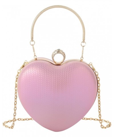 Mily Heart Shape Clutch Bag Messenger Shoulder Handbag Tote Evening Bag Purse 7650+pink $16.23 Evening Bags