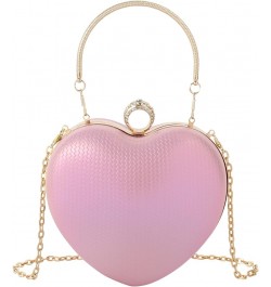 Mily Heart Shape Clutch Bag Messenger Shoulder Handbag Tote Evening Bag Purse 7650+pink $16.23 Evening Bags