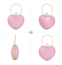 Mily Heart Shape Clutch Bag Messenger Shoulder Handbag Tote Evening Bag Purse 7650+pink $16.23 Evening Bags