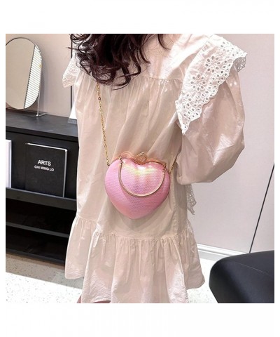 Mily Heart Shape Clutch Bag Messenger Shoulder Handbag Tote Evening Bag Purse 7650+pink $16.23 Evening Bags