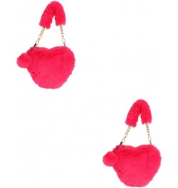 2 pcs heart shaped bag fashion purse phone crossbody bags for women puffy crossbody bags for women Watermelon Redx2pcs $14.20...