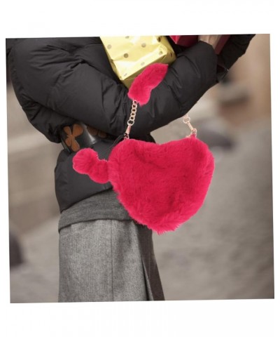 2 pcs heart shaped bag fashion purse phone crossbody bags for women puffy crossbody bags for women Watermelon Redx2pcs $14.20...