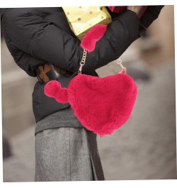 2 pcs heart shaped bag fashion purse phone crossbody bags for women puffy crossbody bags for women Watermelon Redx2pcs $14.20...