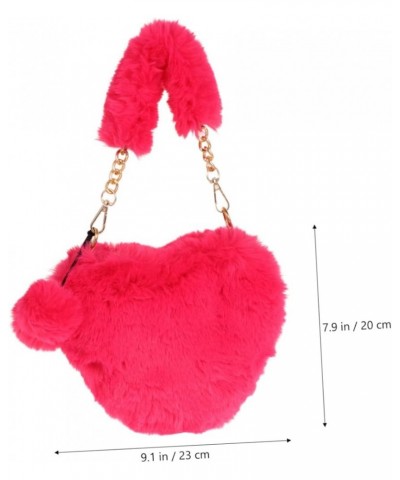 2 pcs heart shaped bag fashion purse phone crossbody bags for women puffy crossbody bags for women Watermelon Redx2pcs $14.20...