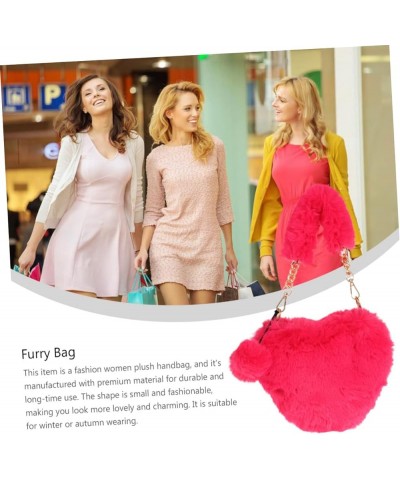 2 pcs heart shaped bag fashion purse phone crossbody bags for women puffy crossbody bags for women Watermelon Redx2pcs $14.20...