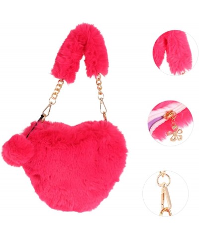 2 pcs heart shaped bag fashion purse phone crossbody bags for women puffy crossbody bags for women Watermelon Redx2pcs $14.20...