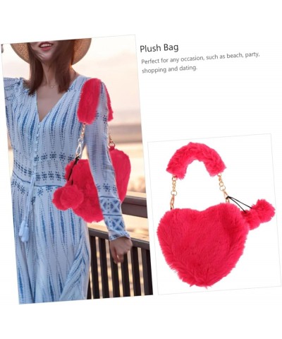 2 pcs heart shaped bag fashion purse phone crossbody bags for women puffy crossbody bags for women Watermelon Redx2pcs $14.20...