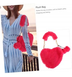 2 pcs heart shaped bag fashion purse phone crossbody bags for women puffy crossbody bags for women Watermelon Redx2pcs $14.20...