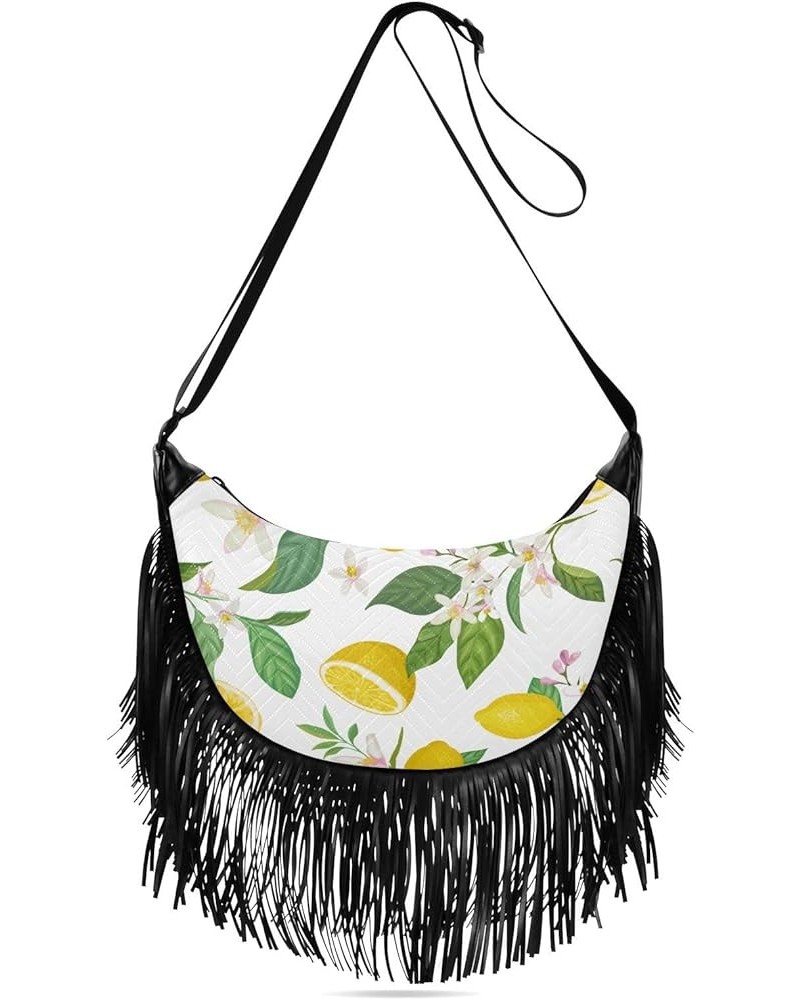 Women Fringe Tassel Cross Body Bag Leisure Shoulder Bag Color047 $11.34 Crossbody Bags