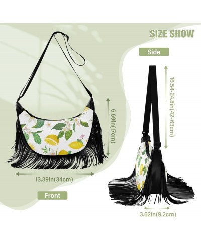 Women Fringe Tassel Cross Body Bag Leisure Shoulder Bag Color047 $11.34 Crossbody Bags