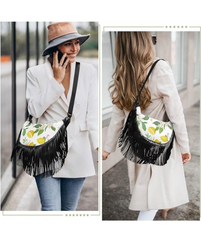 Women Fringe Tassel Cross Body Bag Leisure Shoulder Bag Color047 $11.34 Crossbody Bags