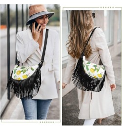 Women Fringe Tassel Cross Body Bag Leisure Shoulder Bag Color047 $11.34 Crossbody Bags