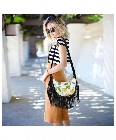 Women Fringe Tassel Cross Body Bag Leisure Shoulder Bag Color047 $11.34 Crossbody Bags