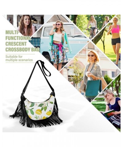 Women Fringe Tassel Cross Body Bag Leisure Shoulder Bag Color047 $11.34 Crossbody Bags