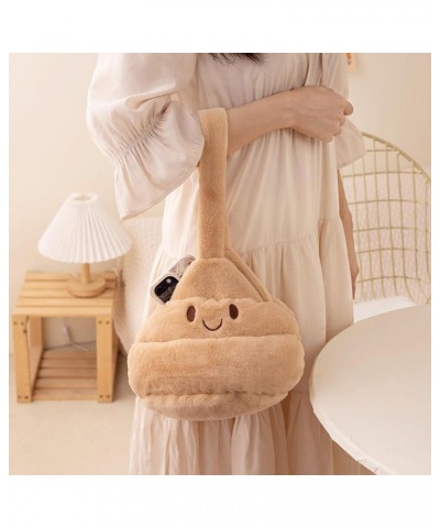 Funny Autmn & Winter Plush Poop Style Bag, Women Poop Shoulder Handbag, Interesting Poop Crossbody Bag For Daily Life $44.52 ...