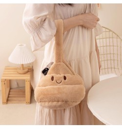 Funny Autmn & Winter Plush Poop Style Bag, Women Poop Shoulder Handbag, Interesting Poop Crossbody Bag For Daily Life $44.52 ...