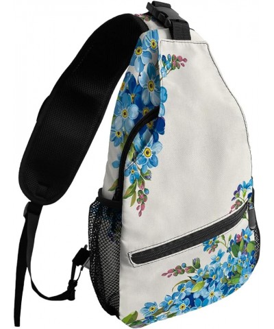 Crossbody Bags for Men Women Waterproof Sling Bag Shoulder Chest Bag Backpack Daypack for Hiking Travel Sports Running Flower...