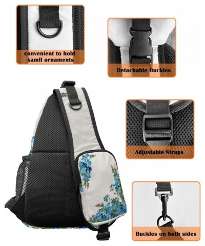 Crossbody Bags for Men Women Waterproof Sling Bag Shoulder Chest Bag Backpack Daypack for Hiking Travel Sports Running Flower...