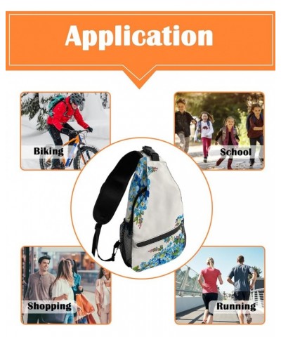 Crossbody Bags for Men Women Waterproof Sling Bag Shoulder Chest Bag Backpack Daypack for Hiking Travel Sports Running Flower...