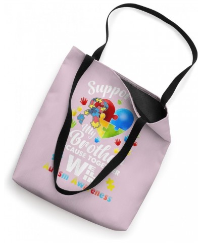 Supporting My Brother Puzzle Autism Awareness Month Tote Bag $10.34 Totes