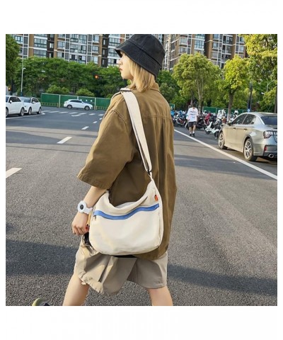 Canvas Tote Bag for Women Men Unisex Purses Women's Crossbody Handbags Hobo Shoulder Bag for Teen Girls… White $22.83 Hobo Bags