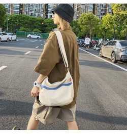 Canvas Tote Bag for Women Men Unisex Purses Women's Crossbody Handbags Hobo Shoulder Bag for Teen Girls… White $22.83 Hobo Bags