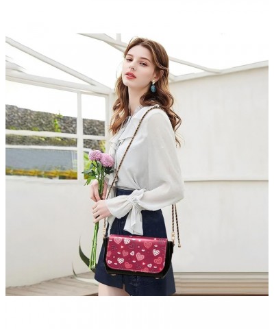 Crossbody Bags for Women Trendy Women's Black Shoulder Bag Small PU Leather Flap Cross Body Bag Handbags Pattern8 $18.85 Cros...