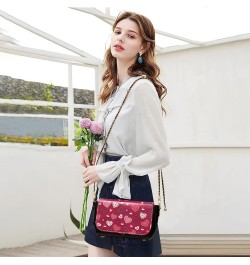 Crossbody Bags for Women Trendy Women's Black Shoulder Bag Small PU Leather Flap Cross Body Bag Handbags Pattern8 $18.85 Cros...