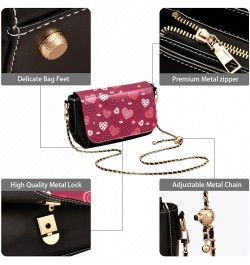 Crossbody Bags for Women Trendy Women's Black Shoulder Bag Small PU Leather Flap Cross Body Bag Handbags Pattern8 $18.85 Cros...