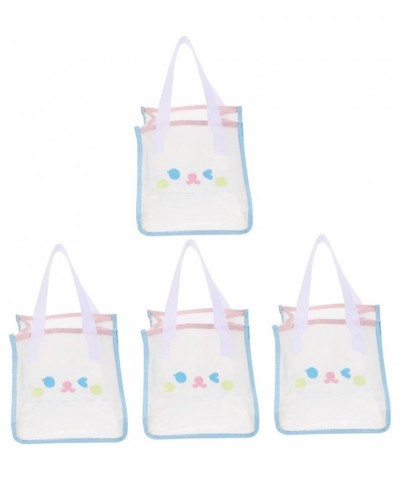 4pcs Handbag Womens Tote Bags for Work Transparent Bag Work Tote Bags for Women Adorable Beach Bag Hand Bags Cartoon Bags Cle...