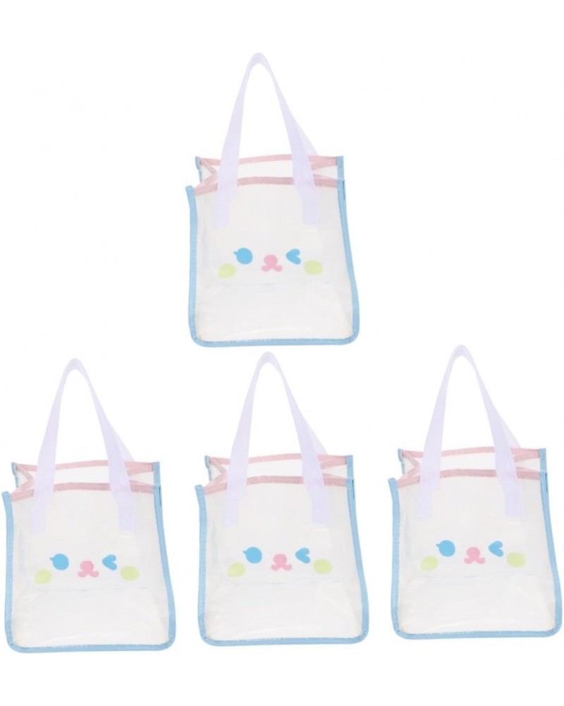 4pcs Handbag Womens Tote Bags for Work Transparent Bag Work Tote Bags for Women Adorable Beach Bag Hand Bags Cartoon Bags Cle...