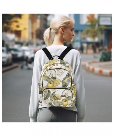 Lemon Banana Pineapple Women's Backpack Purse Causal Daypack Work Travel College Business Trip Bag Shoulder Bag Medium $14.07...