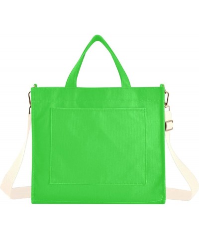 Orange Yellow Gradient Corduroy Womens Work Bag Shoulder Bag Office Bag for Women for Work Small Crossbody Bag Lime Green $9....