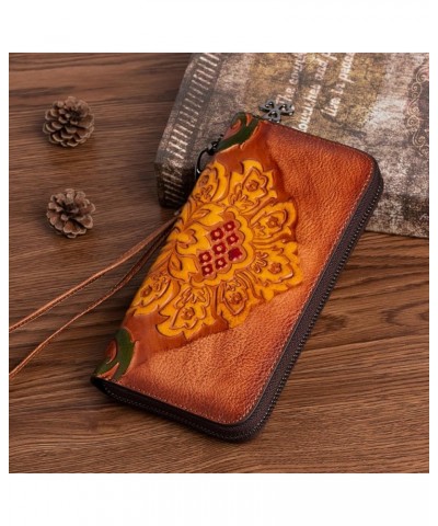 Long Ladies Wallet, Hand-Held Zipper Bag, Detachable Wristband Wallet Coin Purse fugulvse $26.77 Wallets