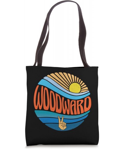 Woodward Shirt Vintage Sunset Woodward Groovy Tie Dye Tote Bag $13.63 Totes