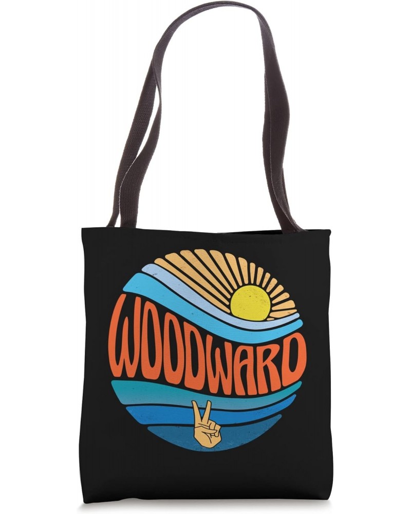 Woodward Shirt Vintage Sunset Woodward Groovy Tie Dye Tote Bag $13.63 Totes