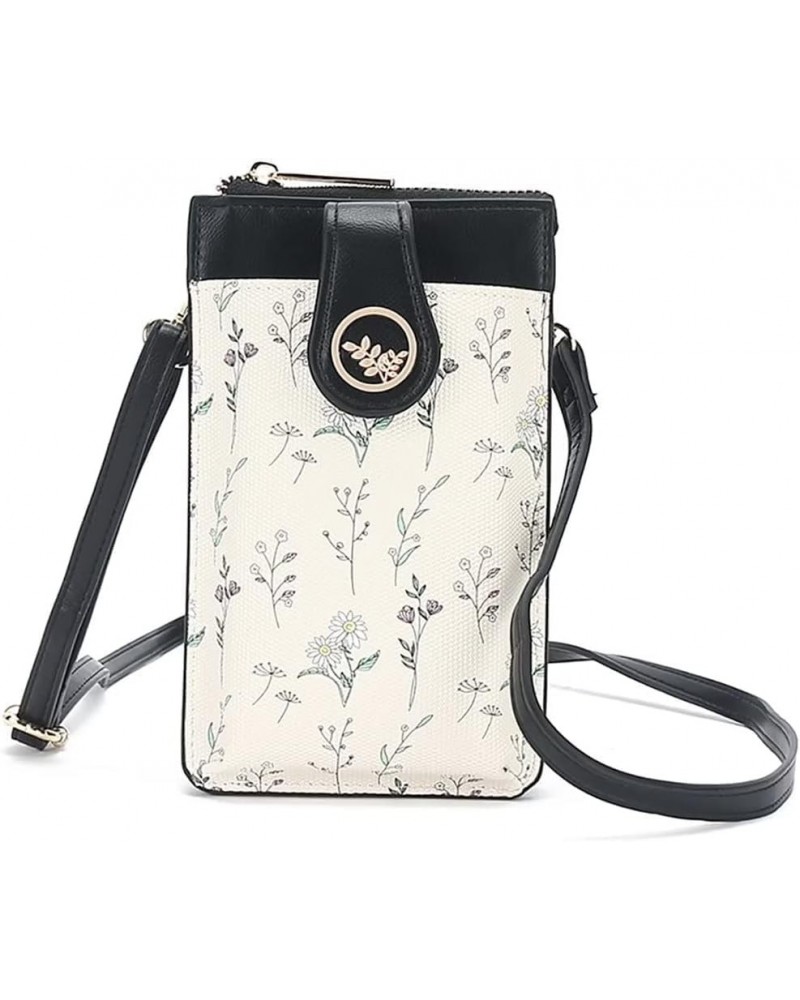 Cell Phone Purse for Women Small Floral Crossbody Bag Black $23.82 Totes