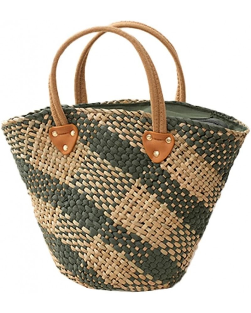 Straw Tote Bag for Women Hand Woven Shoulder Bag Large Beach Bag Straw Hobo Bag Vintage Straw Hobo Handbags 2024 Straw Bags G...