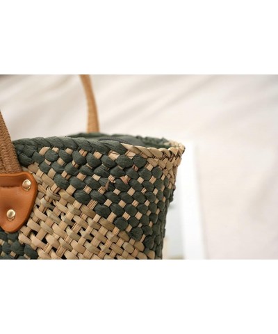 Straw Tote Bag for Women Hand Woven Shoulder Bag Large Beach Bag Straw Hobo Bag Vintage Straw Hobo Handbags 2024 Straw Bags G...